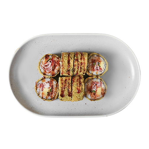 Копченый с беконом темпура