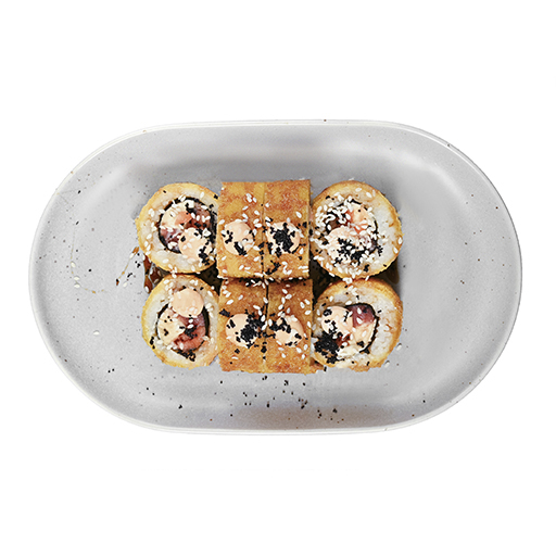 Лосось с тунцом темпура