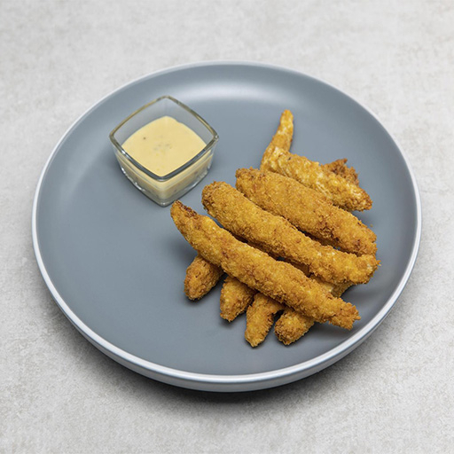 Чикен стрипс с медово-горчичным соусом